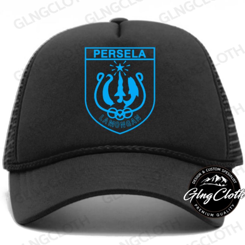Topi Persela Lamongan Trucker Jaring LA Mania