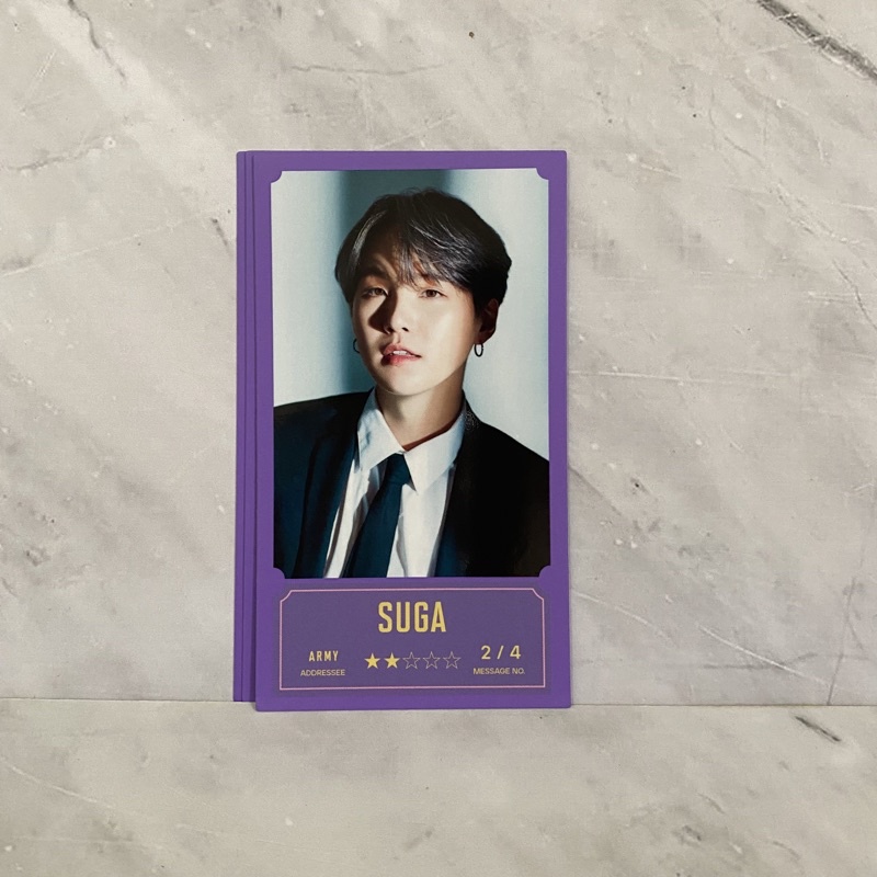 BTS bangbangcon BBC message mini photocard pc mpc suga yoongi official