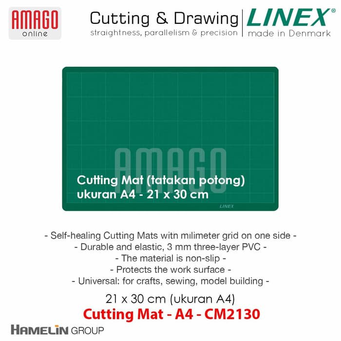 LINEX Cutting Mat (Alas Potong) - A4 - 21 X 30 cm - CM2130 - 4803