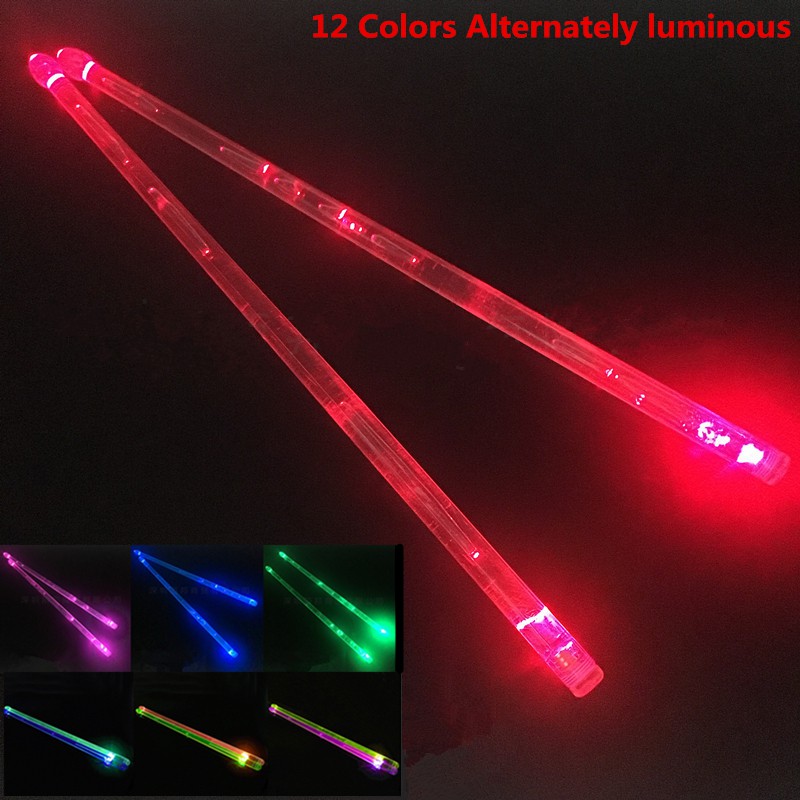 5a Drum Stick 12 Warna Glow In The Dark Bahan Polymer