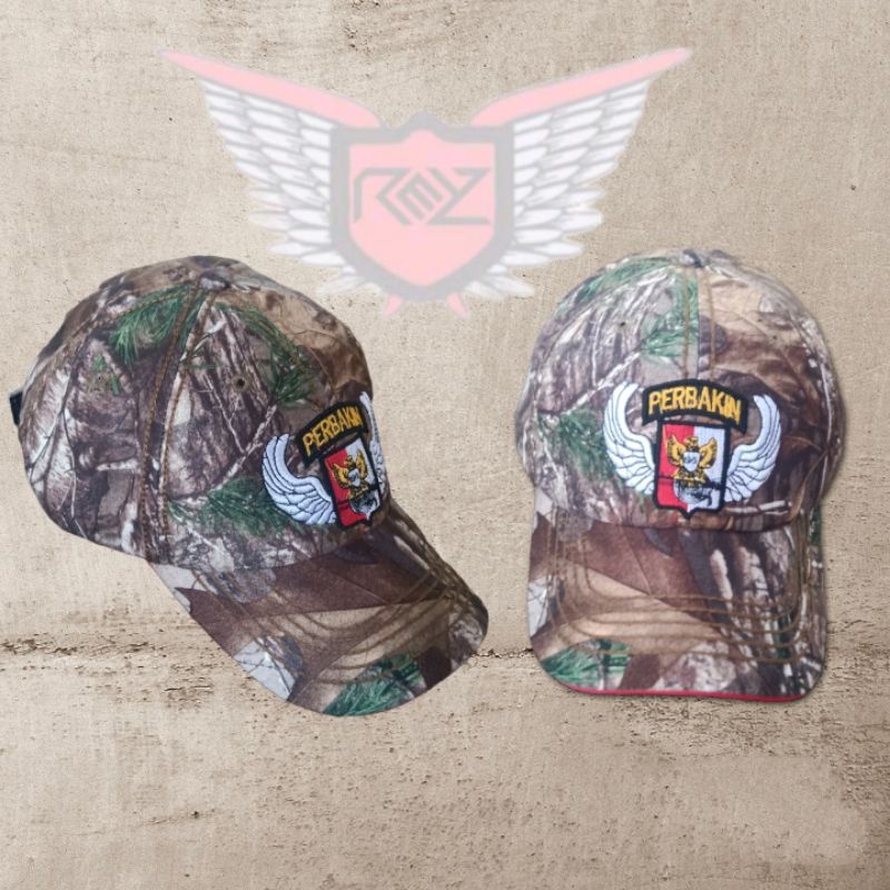 topi Perbakin bordir bahan import realtree