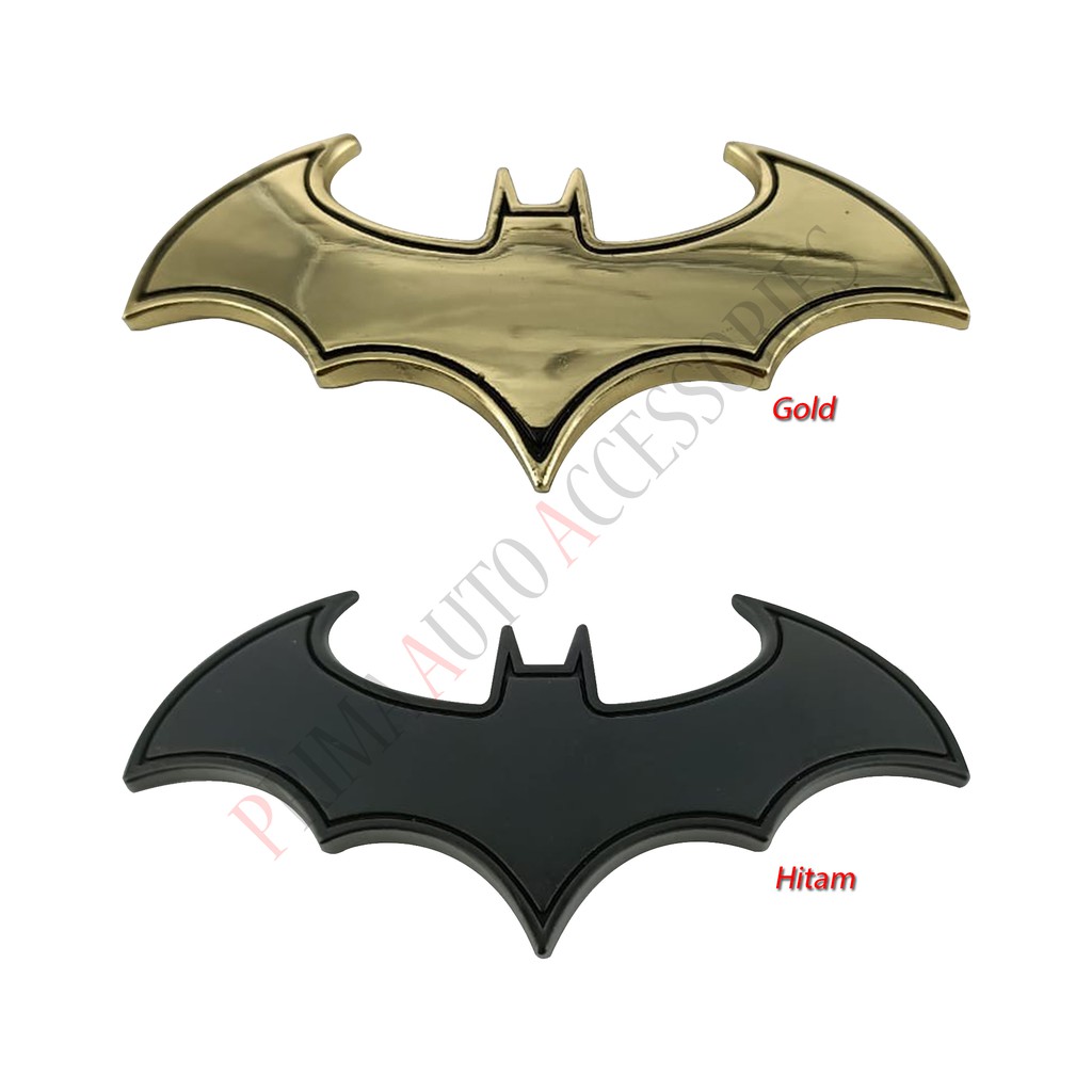 3D Batman Emblem Full Metal Sticker SuperHero Stiker Car Logo Besar