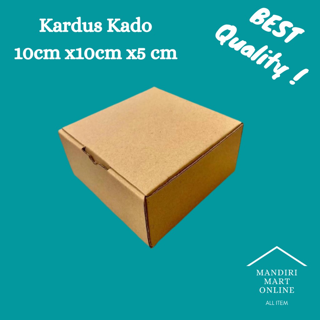 

Kardus Kado 10x10x5 cm / Kardus Tambahan Untuk Paket