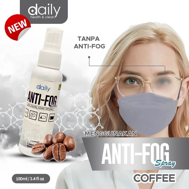 Anti Fog Cairan Pembersih Kacamata Spray Anti Fog Daily  Pembersih Kacamata Anti Embun Pembersih Lensa Kacamata Gratis Lap Kacamata