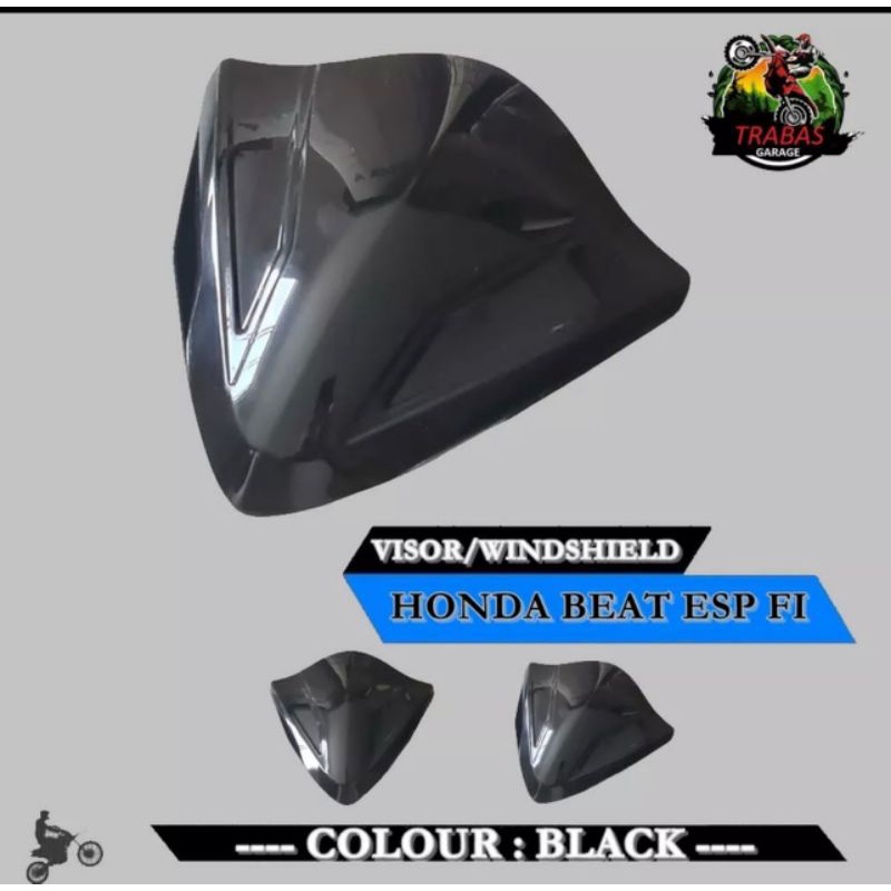 VISOR HONDA BEAT FI ESP INJEKSI MODEL TGP VISOR VARIO 125-150 ALL NEW 2017-2020 FREE 3M DOUBLE TAPE HITAM KARBON VISOR BEAT VISOR VARIO WINSIL MOTOR WINDSHIELD CARBON HITAM(GET86)