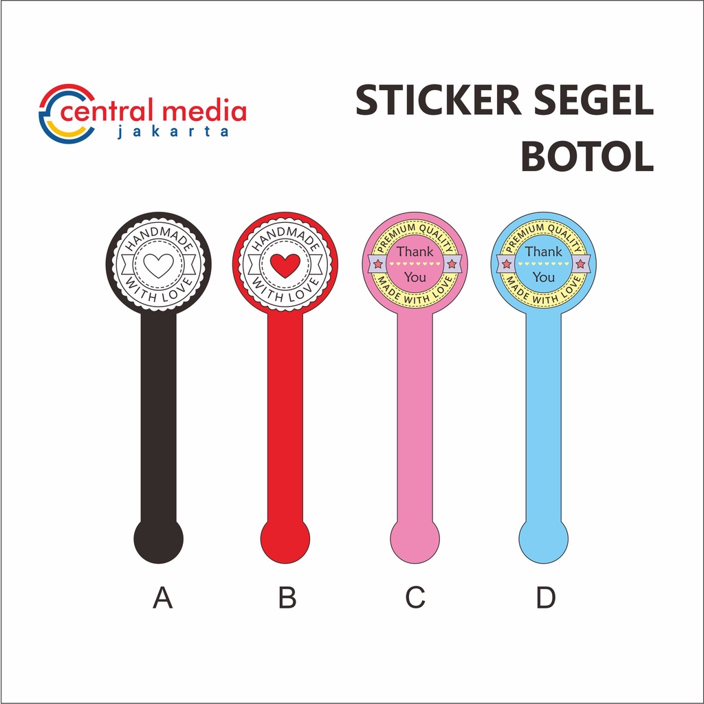 Jual Cetak Sticker Segel Botol Stiker Seal Botol Toples Custom