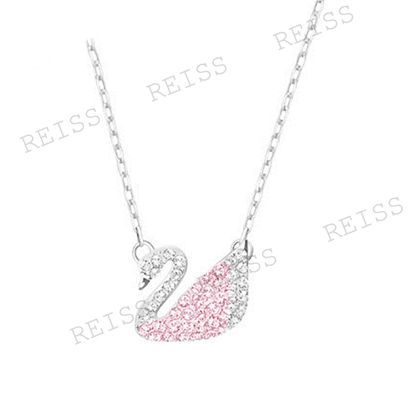 Swan Necklace Kalung Titanium Steel Necklaces Korean Style Swan Necklace Swan Pendant Clavicle Chain Birthday Gift Women