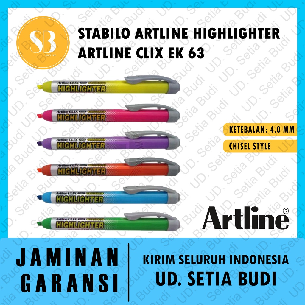 Stabilo Artline Highlighter Artline CLIX EK 63