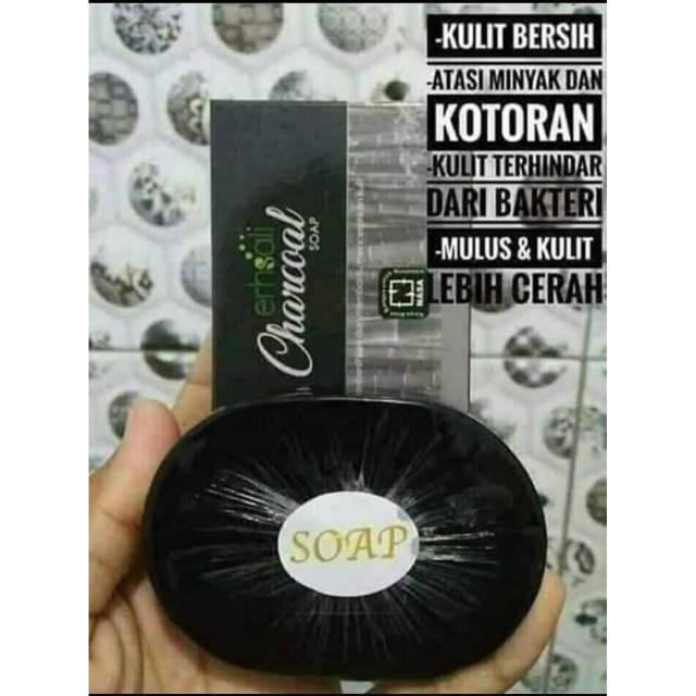 Sabun Erhsali Charcoal Nasa Flek Hitam | Wajah Kusam | Pembersih Flek Hitam | Agen Nasa Medan