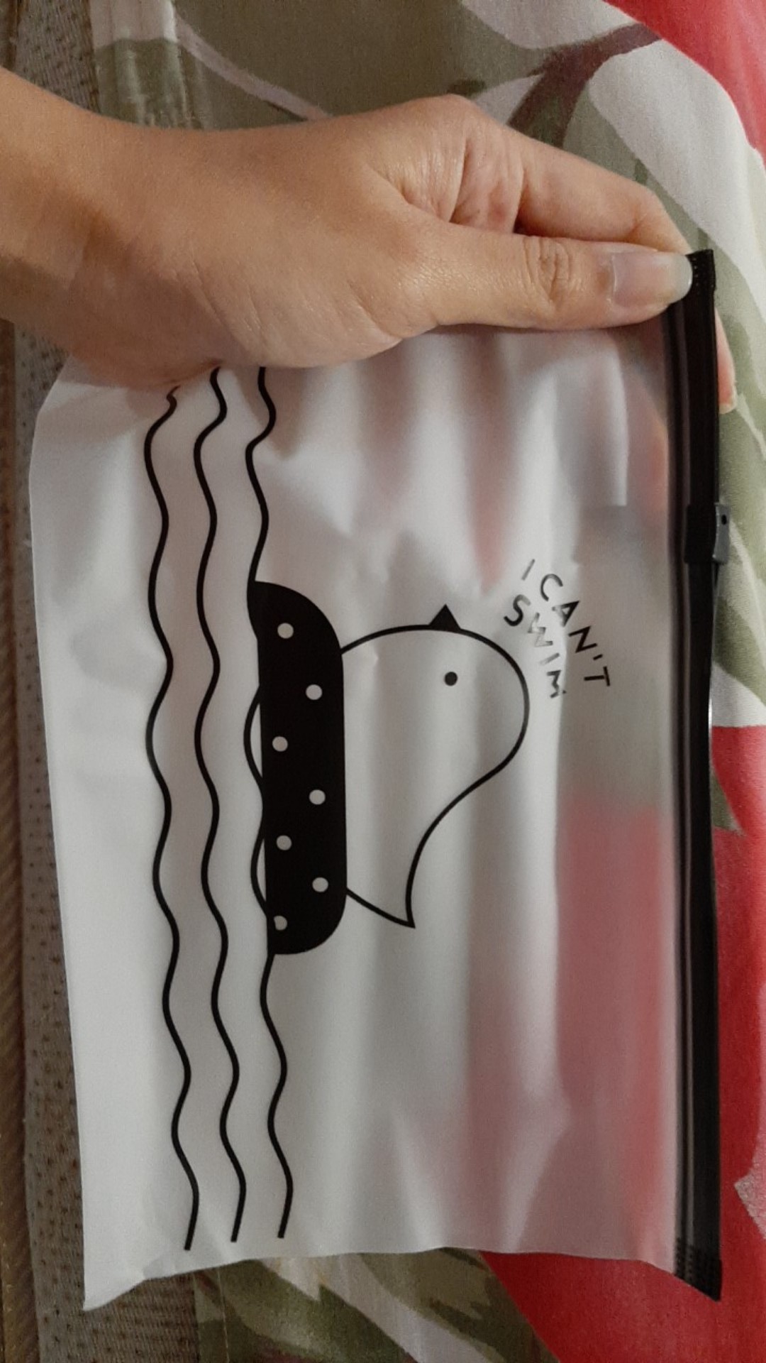 Pouch Masker Kantong Duck Anak Ayam Organizer Ziplock Zip Zipper Plastic Tempat Pensil Dompet