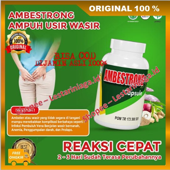 Ambestrong Ampuh Usir Wasir Obat Wasir Ambeien Stadium 4 Ampuh ORIGINAL