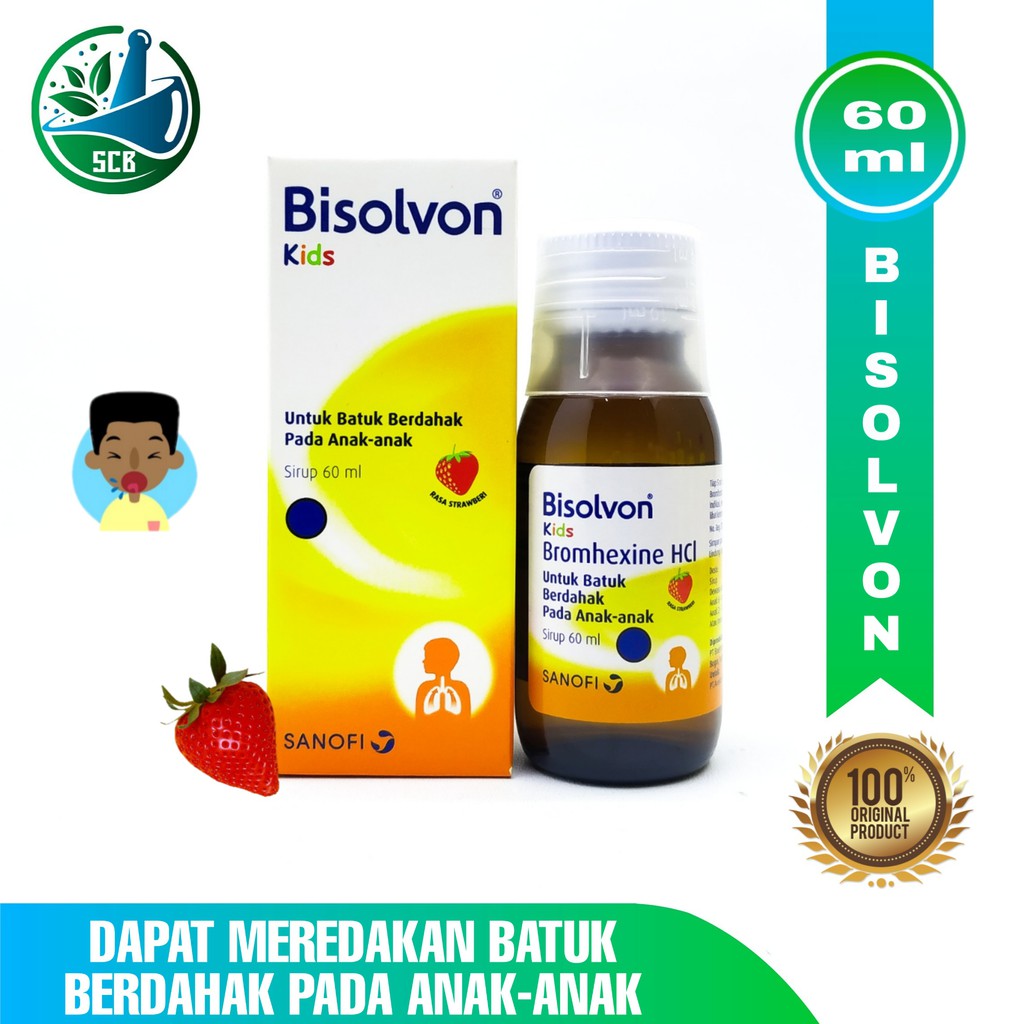 Bisolvon Kids Syrup / Sirup Bisolvon Kids Kecil 60ml - Obat Batuk Berdahak Anak