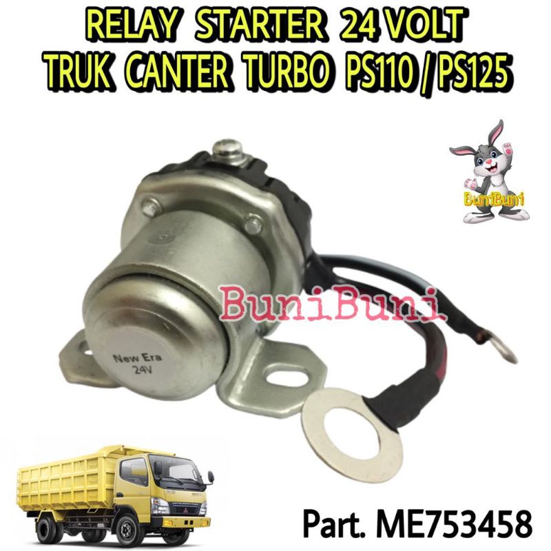 Relay STARTER / Stater 24V Untuk Mobil Truk CANTER Turbo PS110 / PS125 / PS136