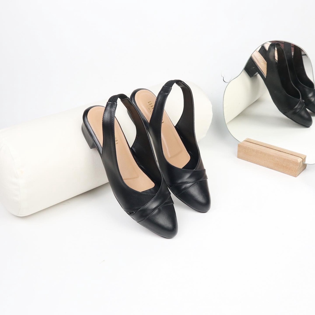 GLARISAMODA Levina heels 3 cm mules sepatu wanita