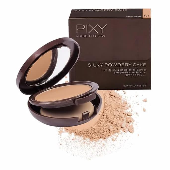 ✦SINAR✦  Pixy Make It Glow ( MIG ) TWC Silky Powdery Cake SPF 35 ( Bedak Padat ) - Refill &amp; Full Size