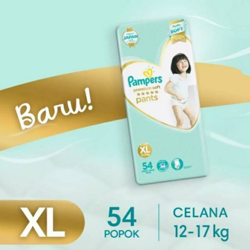 Promo Pampers Premium Soft Pants XL 54 XL54/promo pampers premium soft pants xl 54 xl54