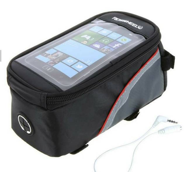 Bike Waterproof Bag 5.5 inch Smartphone Tas Frame Sepeda Hp Anti Air