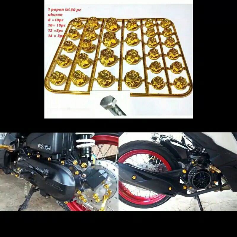 COVER TUTUP BAUT PROBOLT COVER MONEL BAUT MOTOR UNIVERSAL