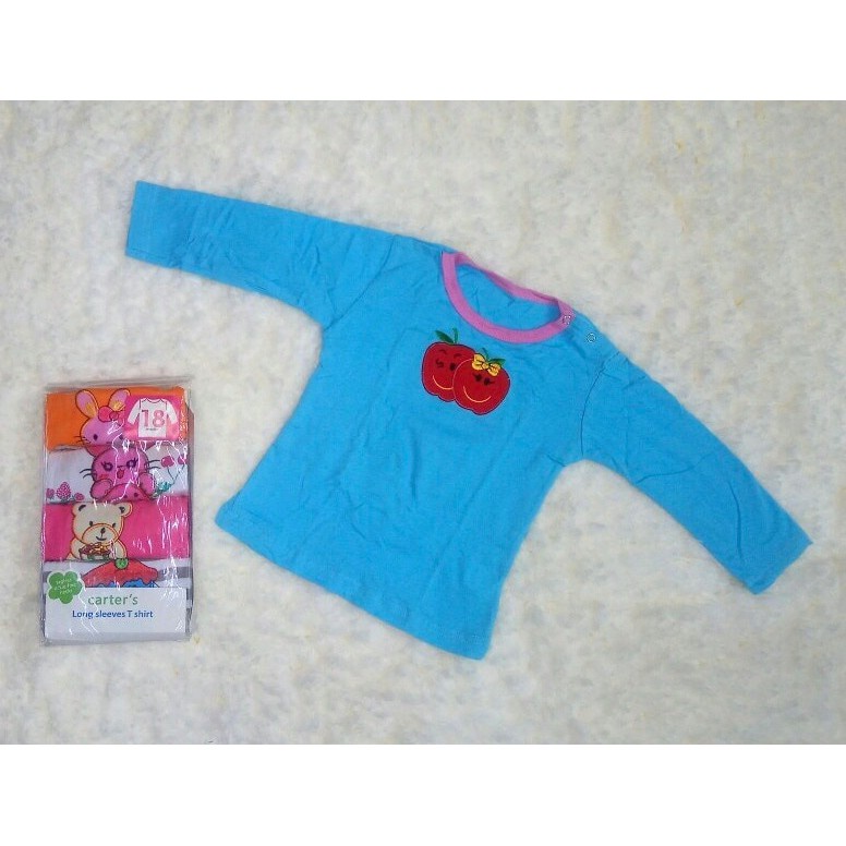 ATASAN PENDEK BAYI 6-24M TEES BLUEFLY KAOS LENGAN PENDEK /  PANJANG / KUTUNG BAYI ISI 5 PCS (SNI) / TEE LENGAN PANJANG KATUN SNI