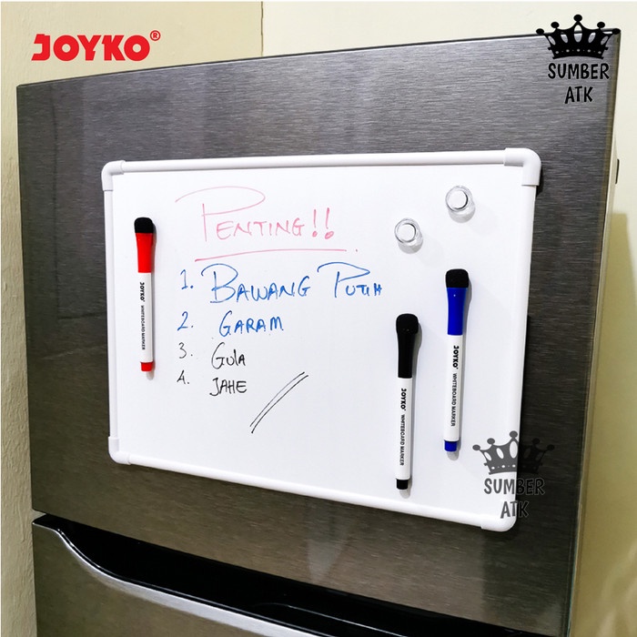 

Eklusif Whiteboard Set Papan Tulis Putih Joyko Wbs-10 Trendi