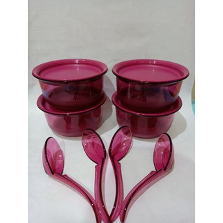 PROMO FUCHSIA PERSONAL BOWL DAN SPOON
