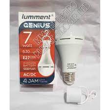 LAMPU EMERGENCY LUMMENT 7 WATT LAMA TERANG LAMPU ANTI PADAM