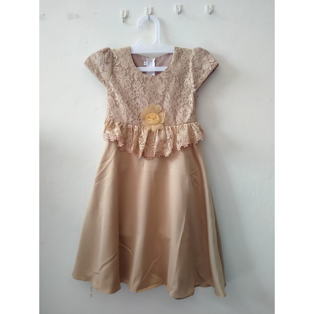 Gaun Anak 2 Tahun Dress Anak Perempuan 10 Tahun Import Baju Cewe Bahan Velvet Premium KA64