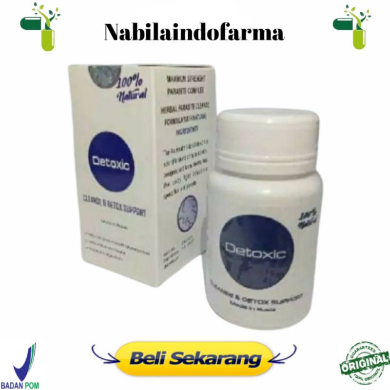 DETOXIC ASLI OBAT DETOXIC ORIGINAL SUPLEMEN ANTI PARASIT HERBAL OBAT PEMBASMI PARASIT TERBAIK MANJUR