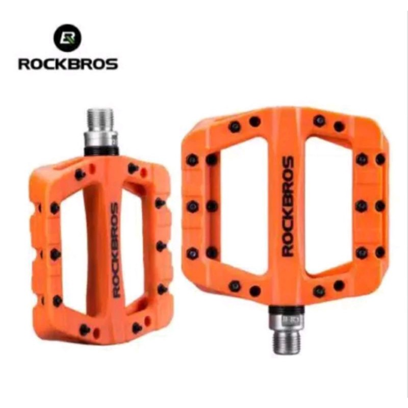 Rockbros 12C Pedal Bearing Nylon Pedal Sepeda Orange