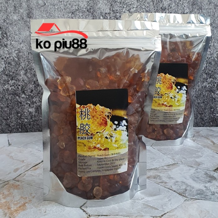 

b01n1nh Peach Gum Premium Super Grade A ( Tao Jiao) 500Gram Ds201Fs