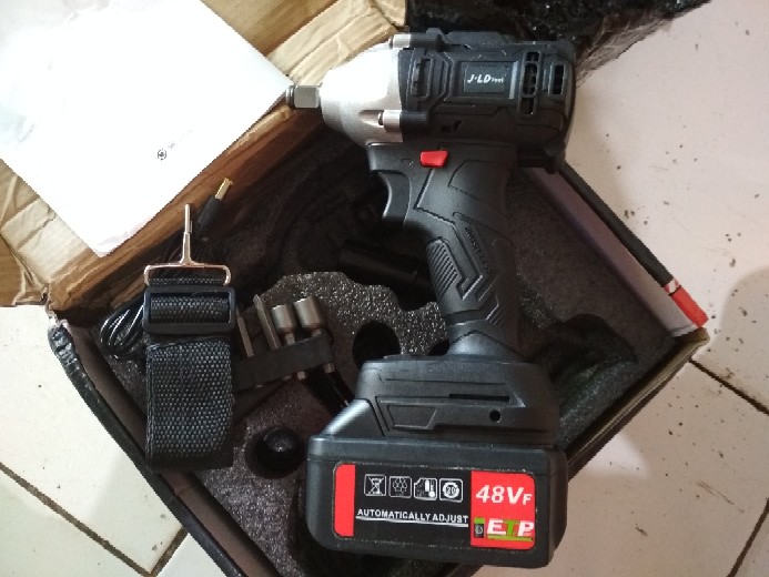 Cordless Impact Wrench 48v Brushless Jld 48s Bor Obeng Kunci 48 Volt Bor Batrai