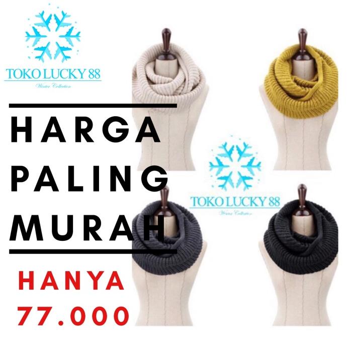 Syal wool infinity scarf