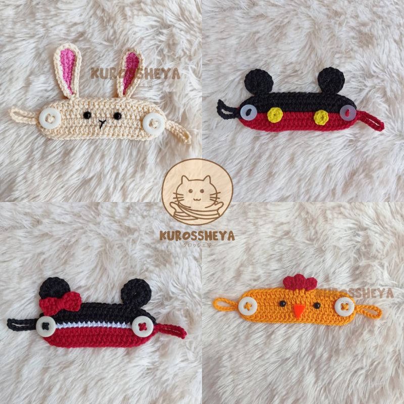 Konektor masker anak - konektor rajut karakter