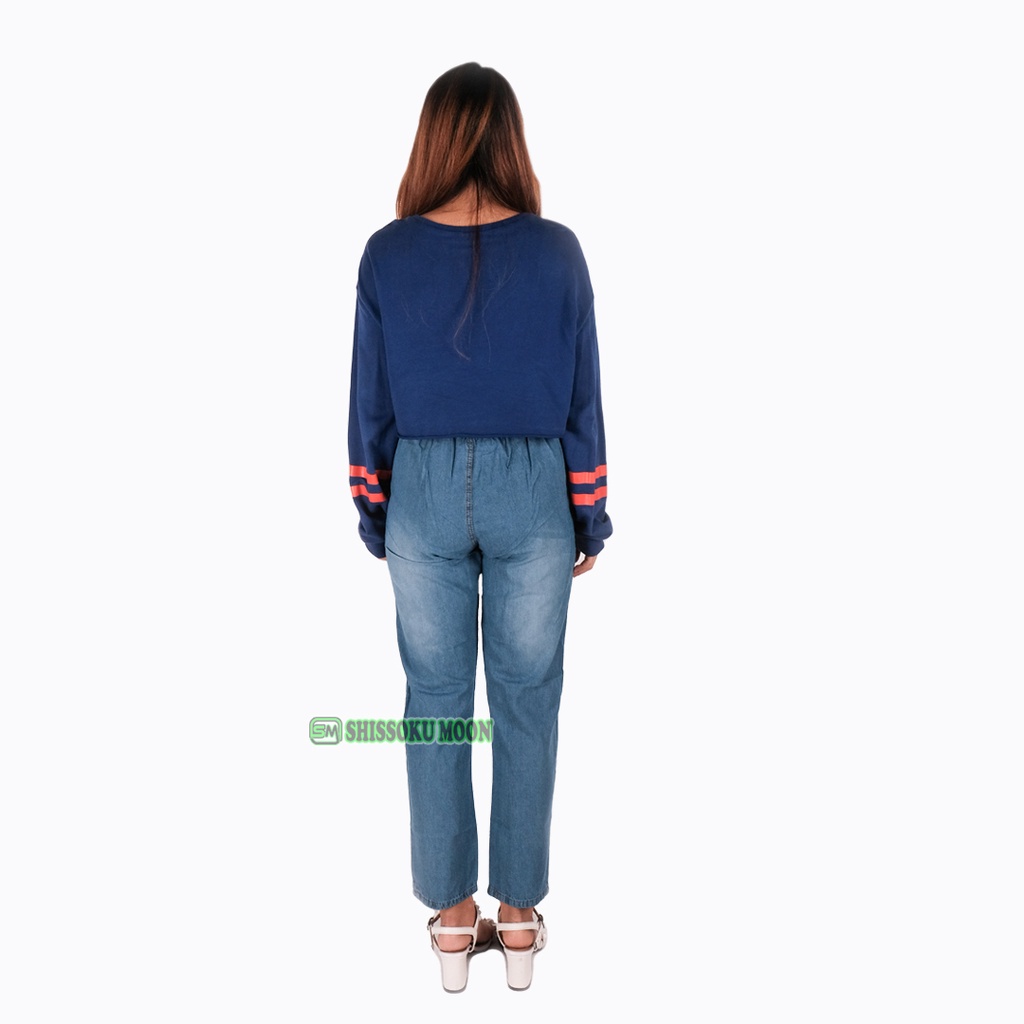 Celana Panjang Wanita Model Boyfriend - Baggy Bahan Denim