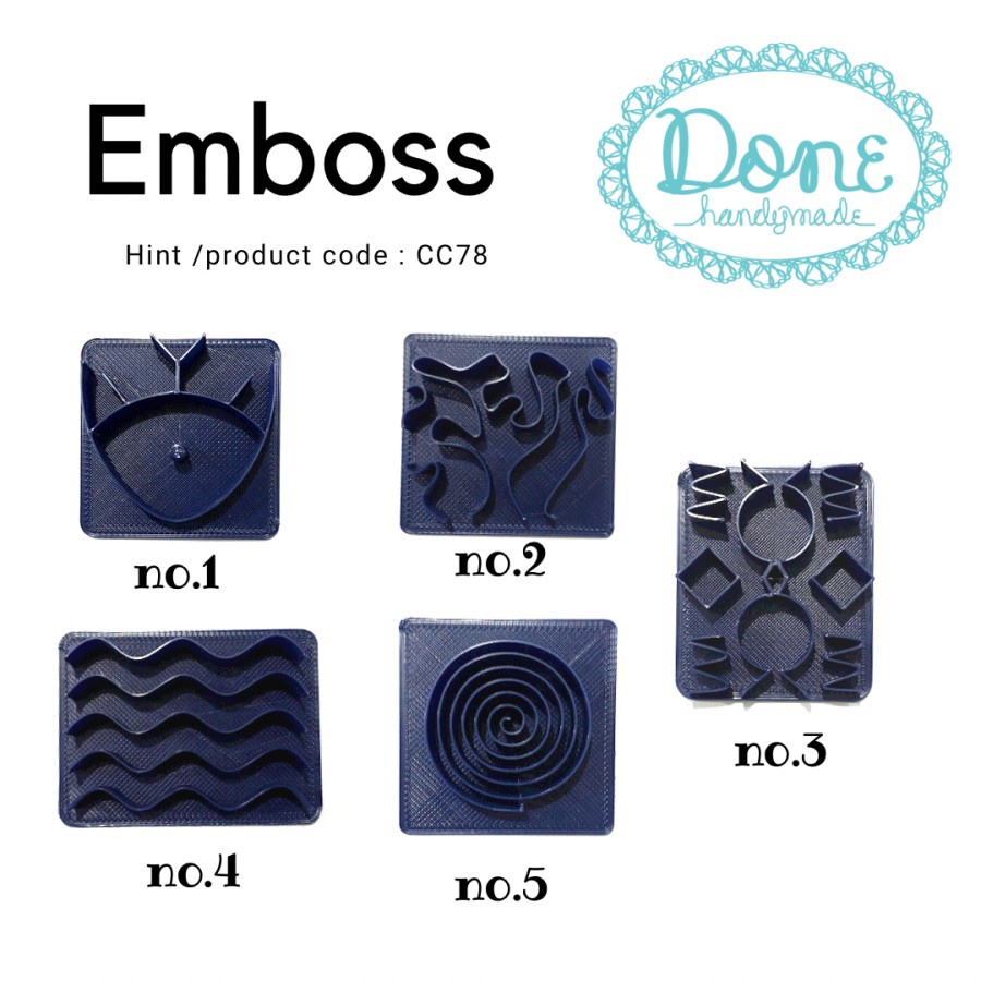 Emboss clay alat cetak clay alat cekan fondant jewelry emboss cc78