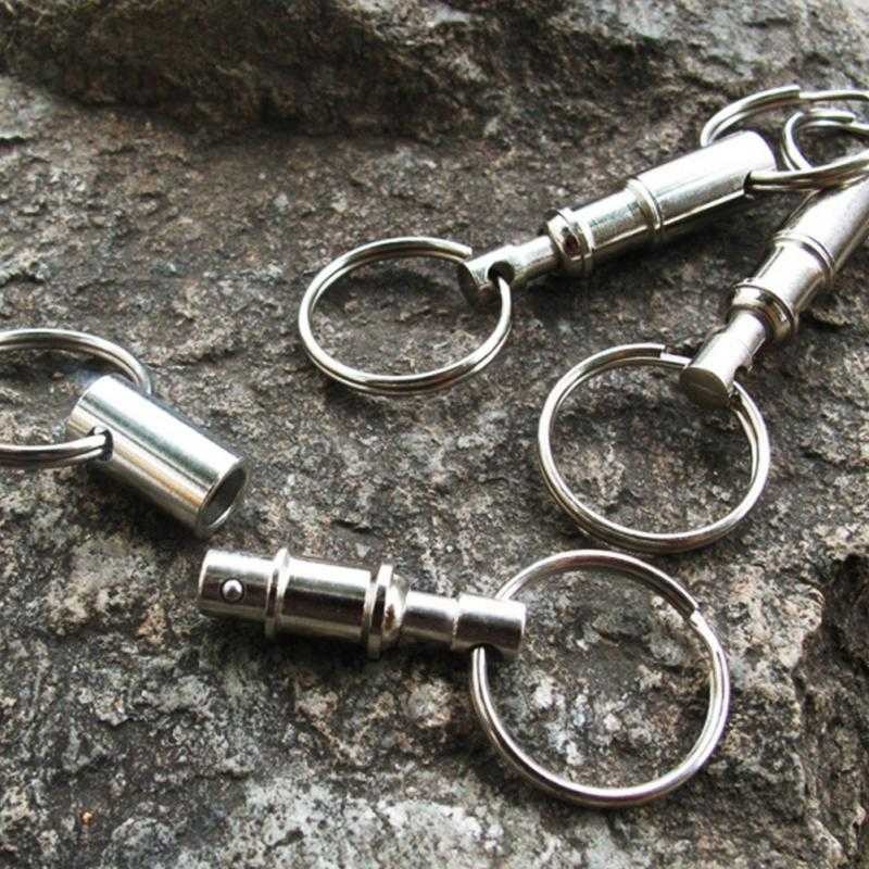 Gantungan Kunci Edc Premium Bahan Metal Keychain Tactical Carabiner Key Ring Thomgear Jm