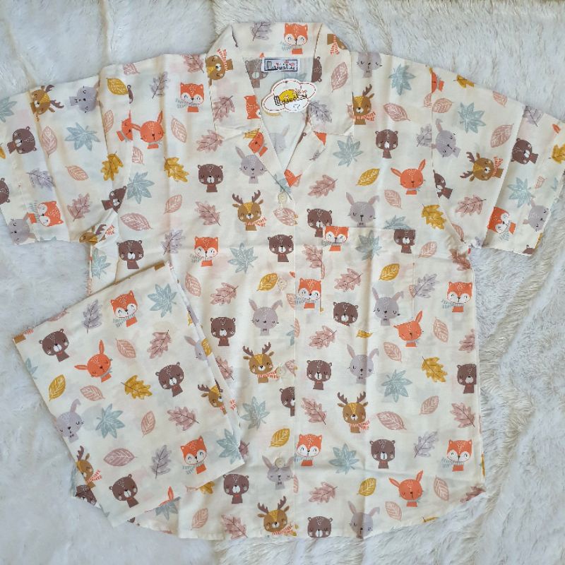 piyama majesty lengan pendek celana pendek