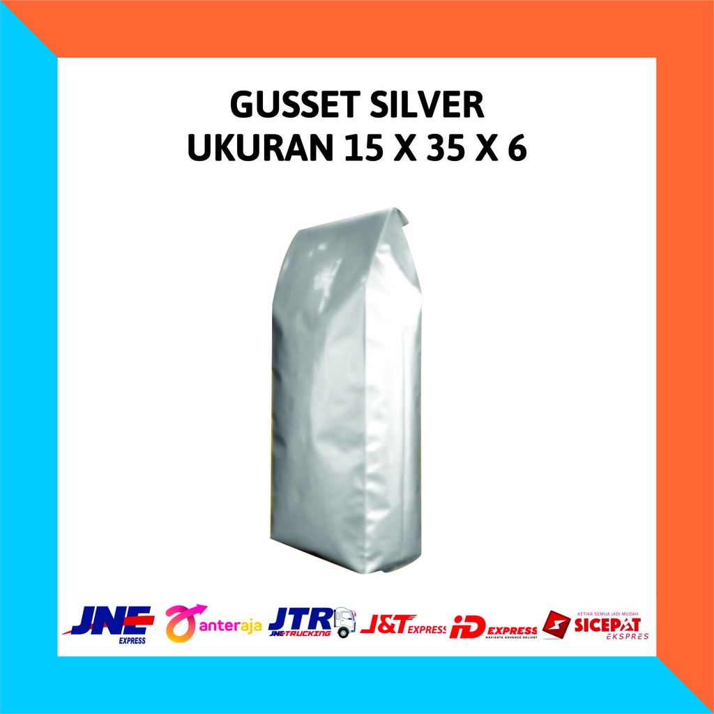 Pusat Grosir Gusset Silver Kemasn Bubuk Kopi Ukuran 15x35+6 pxdLNKrHpaQomR