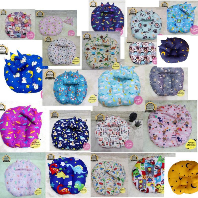 Sofa bayi / baby launger Free bantal mahkota dan tas mika bb kuning