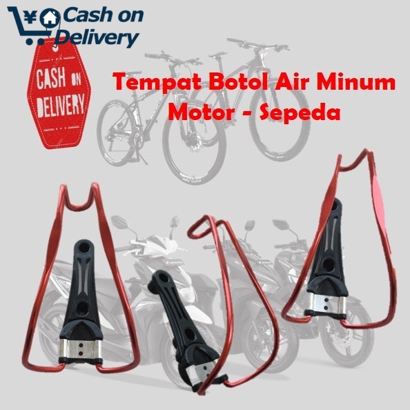 COD NEWS Holder Dudukan Tempat Botol Air minum di sepeda motor