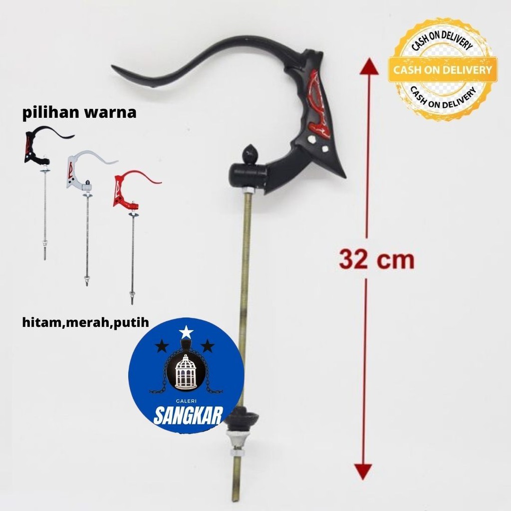 GANTUNGAN SANGKAR LIPAT HITAM BATMAN LOVEBIRD PLECI TERLARIS REP BNR CANTOLAN SANGKAR