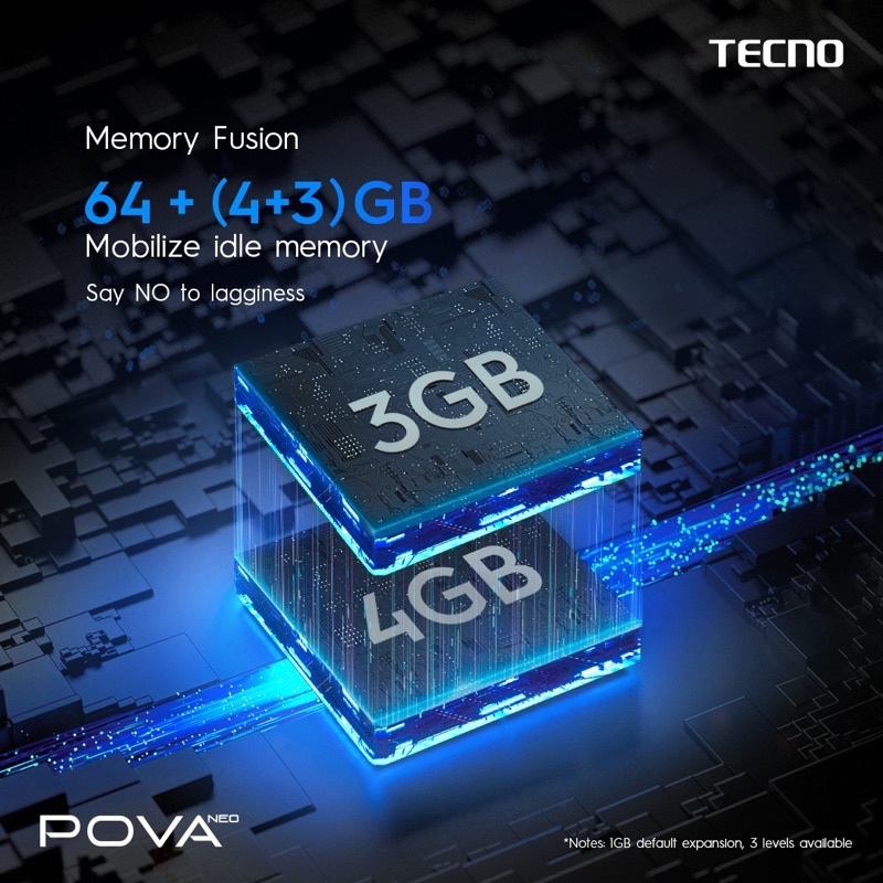Tecno Pova Neo 4GB+64GB [ Extanded 3GB ] 7GB Garansi Resmi 1 Tahun by Infinix-6