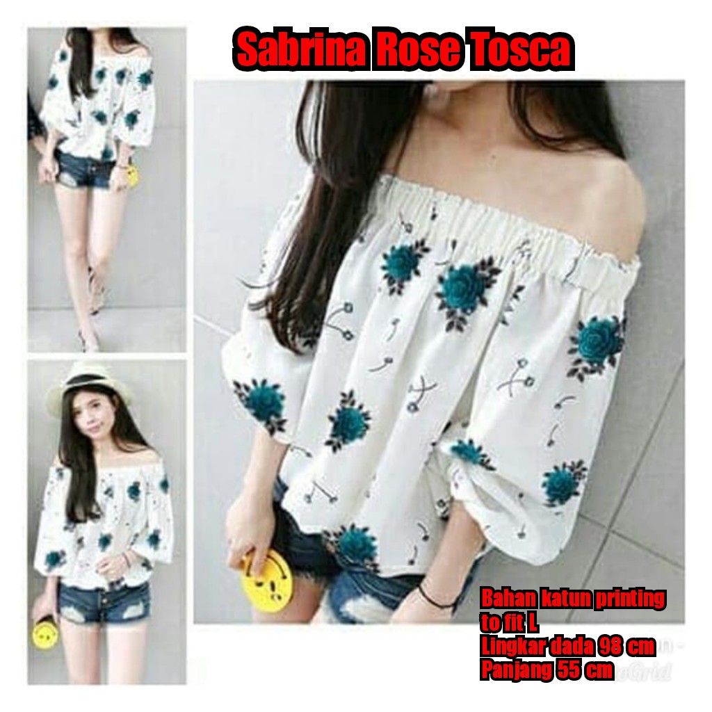 SABRINA ROSE RED / UNGU / TOSCA / BLUE / BLOUSE TERMURAH