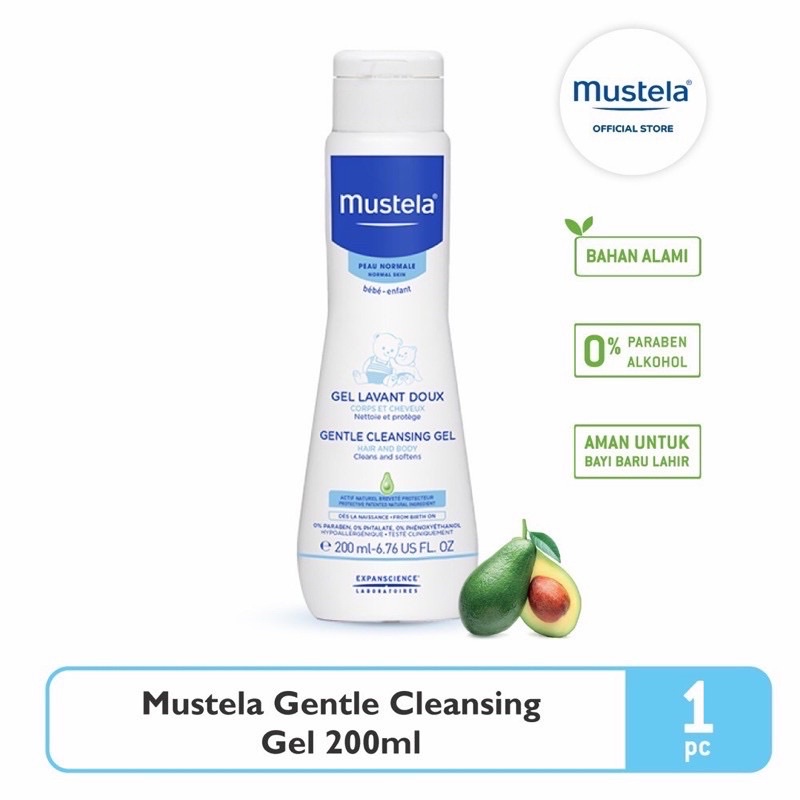 Mustela Gentle Cleansing Gel 200 ml/500 ml Sabun Bayi &amp; Anak