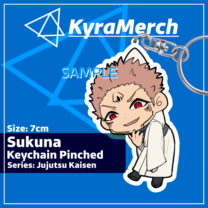 Keychain Pinched Jujutsu Kaisen Sukuna
 | KyraMerch Anime Fanmerch Dealer