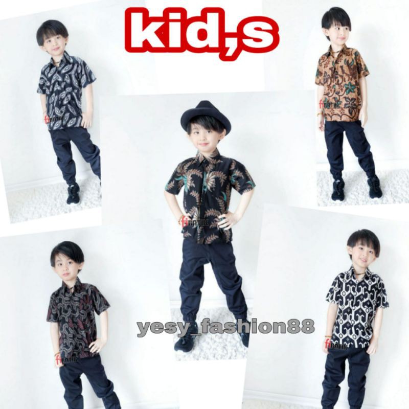 HEM BATIK ANAK LENGAN PENDEK TEMURAH USIA 2-10TH DI SHOPEE (BISA COD)