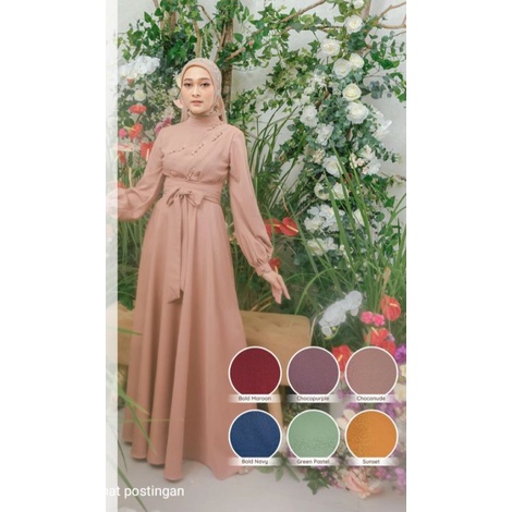 gaun pesta muslimah - gaun terbaru - dress muslimah - Ardhela dress