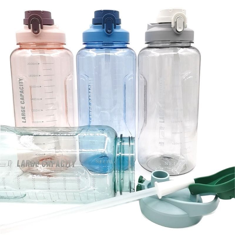 BOTOL MINUM  SELIYA BIG 2.4 LITER / BOTOL MINUM VIRAL BENING 2 LITER TRANSFARAN FREE BUBBLE