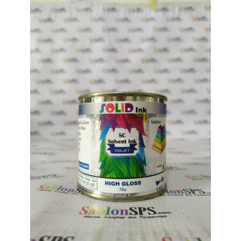 TINTA SABLON GELAS BESI /METAL 200GR UNGU VIOLET BASIS MINYAK SOLVENT