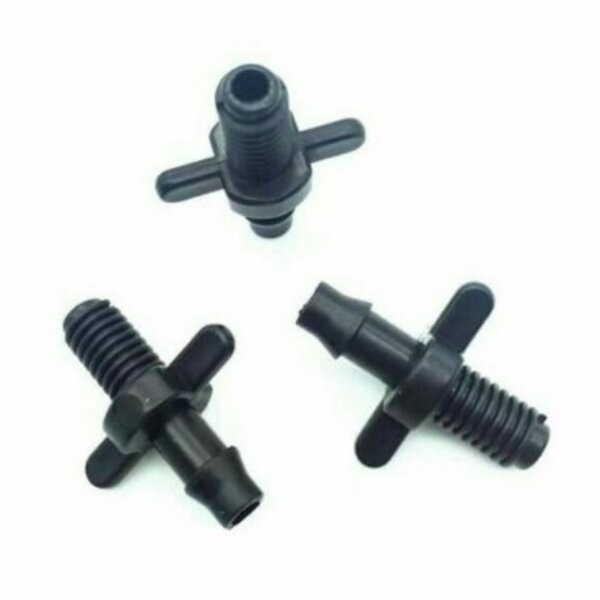 Nepel Ulir 7mm Selang PE 4 x 7 mm Neple Nipple Nipel Niple Hidroponik